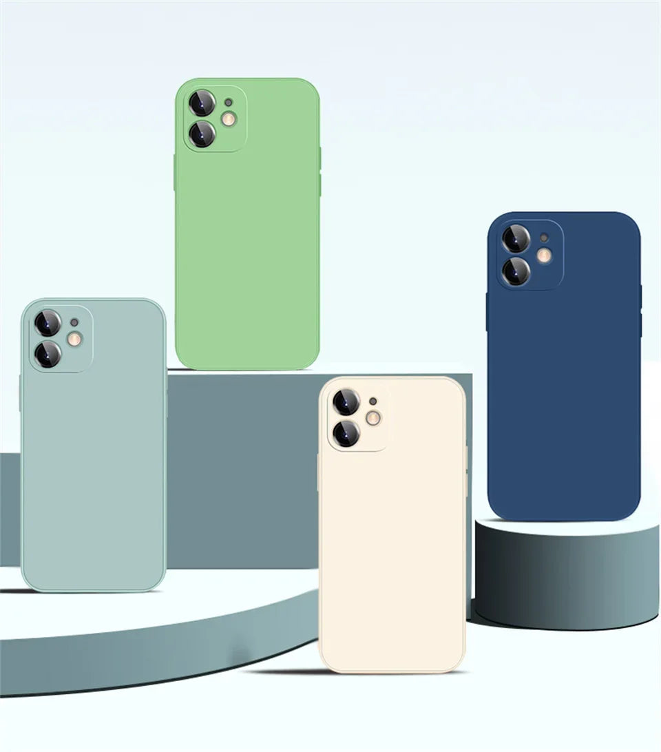 Luxury Liquid Silicone Shockproof Case for iPhone