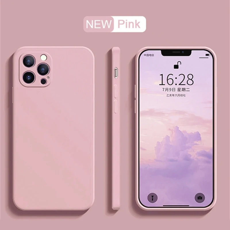 Luxury Liquid Silicone Shockproof Case for iPhone
