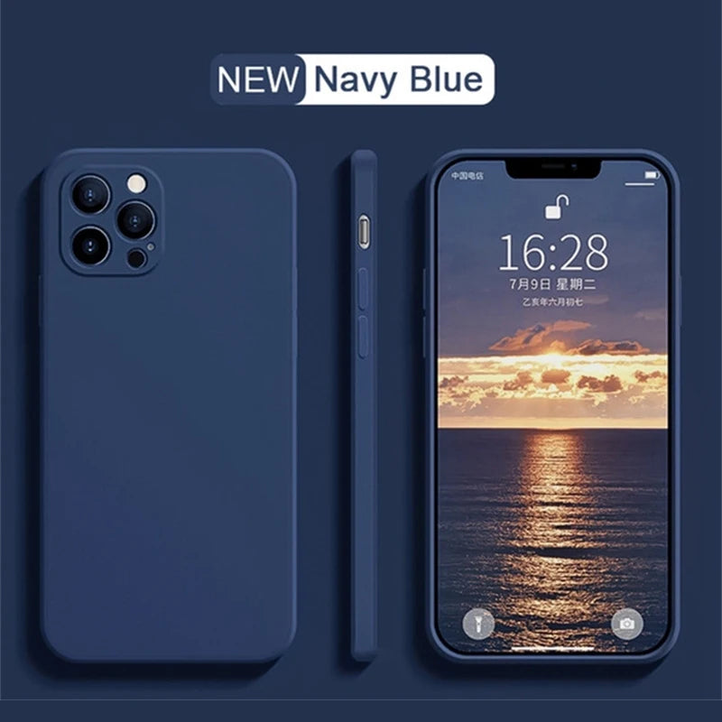 Luxury Liquid Silicone Shockproof Case for iPhone