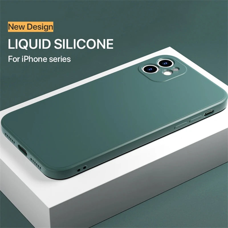 Luxury Liquid Silicone Shockproof Case for iPhone
