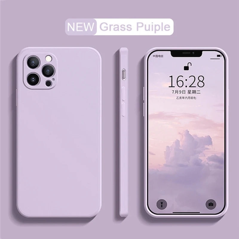 Luxury Liquid Silicone Shockproof Case for iPhone