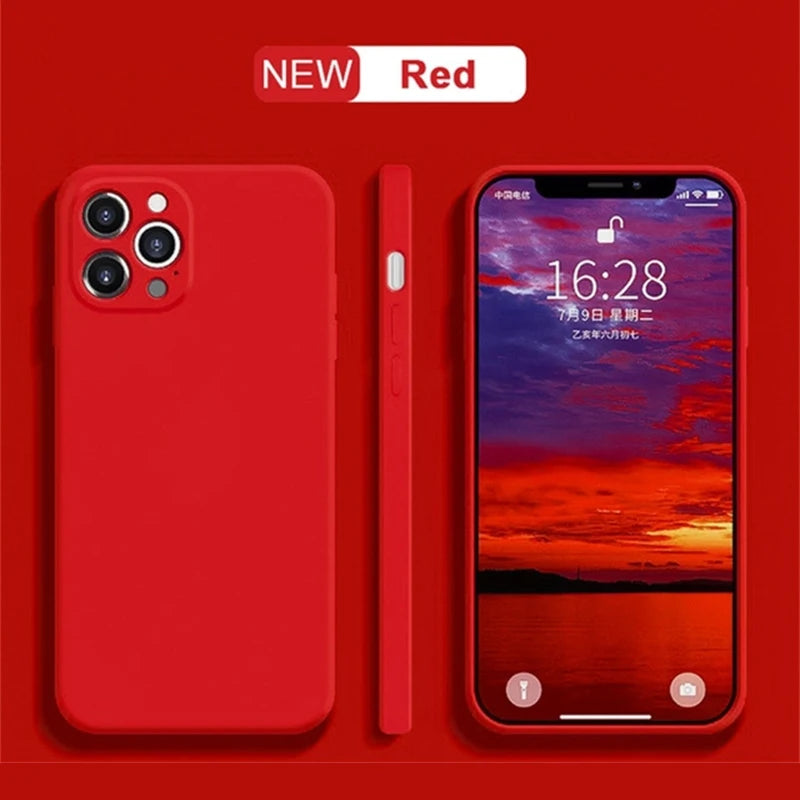 Luxury Liquid Silicone Shockproof Case for iPhone
