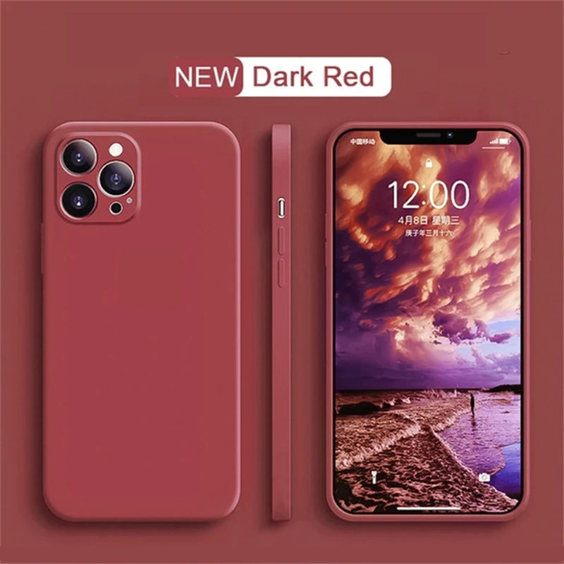 Luxury Liquid Silicone Shockproof Case for iPhone