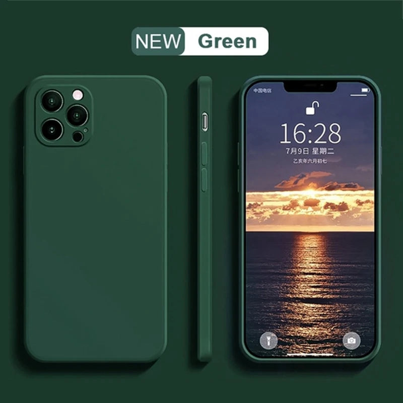 Luxury Liquid Silicone Shockproof Case for iPhone